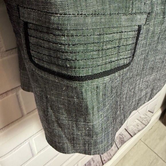 WHITE BLACK Women's Gray 3/4 sleeves Blazer/size 12 - Picture 9 of 12